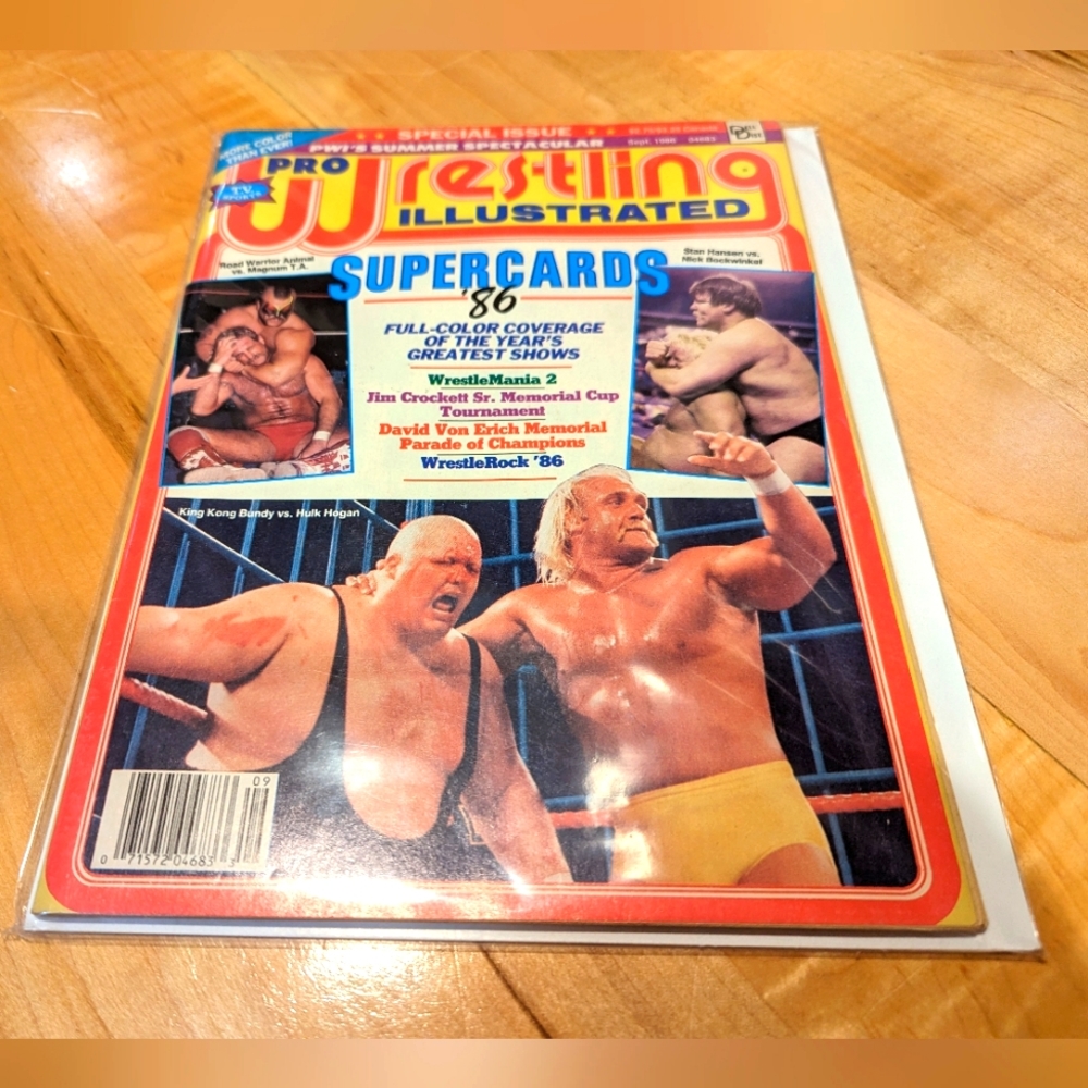 Hulk Hogan WWE Pro Wrestling Illustrated Magazines September 1986 Issue WWF VTG